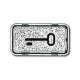 Линза прозрачная с символом ключ, серия allwetter 44