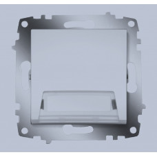 Cosmo алюминий кнопочный выключатель с полем для надписи 619-011000-208