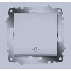 Cosmo алюминий кнопочный выключатель с символом звонок 619-011000-207