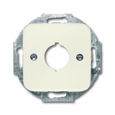 Плата центральная (накладка) с суппортом для разъёмов d=19 мм, серия busch-duro 2000 si, цвет слоновая кость 1724-0-0228