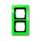 Рамка 2-постовая, серия axcent, цвет зелёный