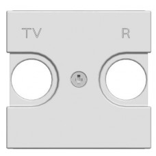 Накладка для tv-r розетки, 2-модульная, серия zenit, цвет альпийский белый N2250.8 BL