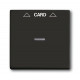 Плата центральная (накладка) для механизма карточного выключателя 2025 u chateau-black basic 55