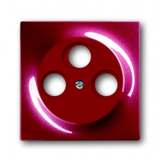 Накладка (центральная плата) для tv-r-sat розетки, серия impuls, цвет бордо/ежевика 1753-0-0108