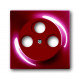 Накладка (центральная плата) для tv-r-sat розетки, серия impuls, цвет бордо/ежевика