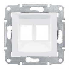 Адаптер для коннекторов амр двойной белый sedna SDN4400621