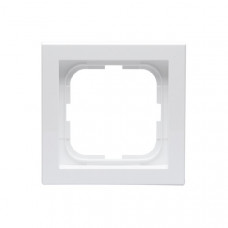 Рамка 1-постовая, серия impressivo, белый 1721F85-84