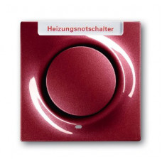 Клавиша для механизма 1-клавишного выключателя/переключателя/кнопки, с красной линзой, с маркировкой hns, серия impuls, цвет бордо/ежевика 1753-0-0121