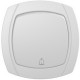 Кнопка звонка сп с символом белый (в коробке 10шт.) oval 6026 powerman%s