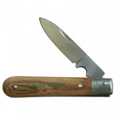 Нож для резки кабеля, с деревянной рукояткой 200012