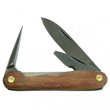 Нож для резания кабеля, с деревянной рукояткой, 3-компонентный 200016