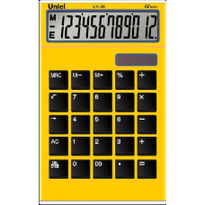 Калькулятор ud-28 настольный, цвет - желтый 3021