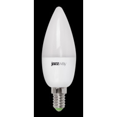 Лампа светодиодная pled- dim c37 5вт 3000k 400 lm e14 230/50 jazzway%s .1028808