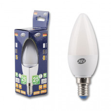 Лампа светодиодная led c37 е14 3вт 250лм, 2700k, теплый свет rev ritter пан электрик 32269 6