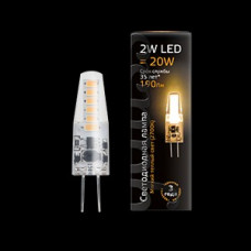 Лампа светодиодная led g4 ac220-240v 2w 2700k капсульная 1/20/200 gauss 107707102