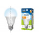 Лампа светодиодная led-a60-11вт/nw/e27/fr/s volpe. форма a, матовая колба. термопластик. белый. серия simple. картон%s