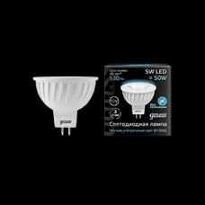 Лампа светодиодная led mr16 gu5.3 5вт 12v 4100k 1/10/100 gauss 201505205