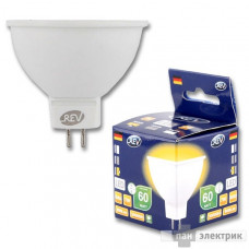 Лампа светодиодная led mr16 gu5.3, 7вт 600лм, 3000k, теплый свет rev ritter пан электрик 32324 2