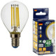 Лампа светодиодная led g45 e14 5вт 480лм, 2700k, premium (filament), теплый свет rev ritter пан электрик