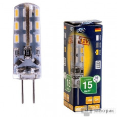 Лампа светодиодная led jc g4 1,6вт 120лм, 2700k, теплый свет rev ritter пан электрик 32365 5