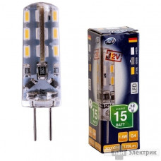 Лампа светодиодная led jc g4 1,6вт 120лм, 4000k, холодный свет rev ritter пан электрик 32366 2