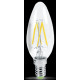 Лампа светодиодная led-свеча-premium 5вт 160-260в е14 3000к 450лм прозрачная asd