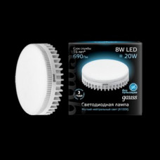 Лампа светодиодная led gx53 8вт 4100k 1/10/50 gauss LD108008208