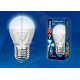 Лампа светодиодная. форма шар, матовая. led-g45-7вт/nw/e27/fr plp01wh серия palazzo. белый свет. картон. тм uniel.