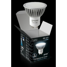 Лампа светодиодная led 4вт (50вт) gu10 4100k frost gauss%s EB101506204