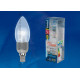 Лампа светодиодная диммируемая пятилепестковая. форма led-c37p-5вт/nw/e14/fr/dim alc03sl свеча, матовая колба. алюминий. белый. серия crystal. пластик%s