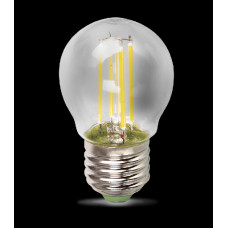Лампа светодиодная led-шар-premium 5вт 160-260в е27 3000к 450лм прозрачная asds 4690612004181