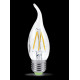 Лампа светодиодная led-свеча на ветру-premium 5вт 160-260в е27 3000к 450лм прозрачная asds