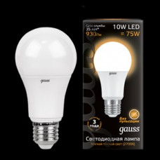 Лампа светодиодная led общего назначения 10вт 2700k e27 gauss LD102502110