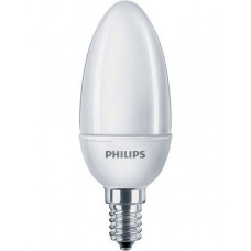 Лампа энергосберегающая (клл) softone candle 5w/ww 220-240v e14 philips%s 8727900897159