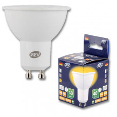 Лампа светодиодная led par16 gu10, 5вт 420лм, 3000k, теплый свет rev ritter пан электрикs 32328 0