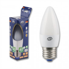 Лампа светодиодная led c37 е27 5вт 420лм, 2700k, теплый свет rev ritter пан электрикs 32273 3