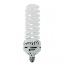 Лампа энергосберегающая fs-спираль 45w 4000k e27 10000h ekf FS-T4-45-840-E27