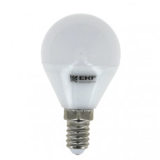 Лампа светодиодная led fll-g45 5вт 4000к e27 ekf FLL-G45-5-230-4K-E27