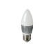 Лампа светодиодная led 5вт (60вт) e27 4100k свеча, металл gauss%s