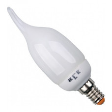 Лампа энергосберегающая свеча кэл-св е14 9вт 2700к иэкs LLE61-14-009-2700