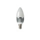Лампа светодиодная led 5вт (60вт) e14 4100k свеча, металл gauss%s