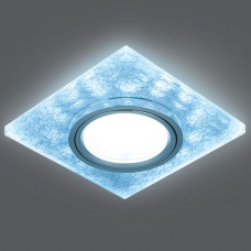 Светильник gauss backlight bl065 квадрат. белый/серебро/хром, gu5.3, led 4100k 1/40 BL065