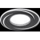 Светильник gauss aluminium al016 круг. черный/хром, gu5.3 1/100