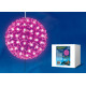 Фигура светодиодная «шар с цветами сакуры», с контроллером, uld-h2121-200/dta pink ip20 sakura ball 200 светодиодов, диаметр 21 см, -розовый, ip20s