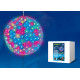 Фигура светодиодная «шар с цветами сакуры», 300 светодиодов, uld-h2727-300/dta rgb ip20 sakura ball диаметр 27 см, -rgb, ip20
