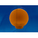 Рассеиватель в форме шара для садово-парковых светильников. ufp-r200a bronze d. 200мм. с крепежным элементом - резьбовой. - сан-пластик. бронзовый.s