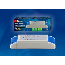 Блок питания uet-vpj-036a20 для светодиодов с защитой от короткого замыкания и перегрузок, 36 вт, 12в, ip20s 10592