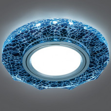 Светильник gauss backlight bl070 круг гран. черный/серебро/хром, gu5.3, led 4100k 1/40 BL070