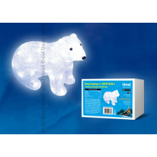 Фигура светодиодная «белый медведь-4», uld-m3125-040/sta white ip20 white bear-4 40 светодиодов, размер 31x15x25 см, -белый, ip20 11037