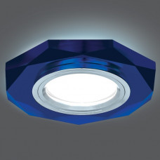 Светильник gauss backlight bl055 восемь гран. синий/хром, gu5.3, led 4100k 1/40 BL055
